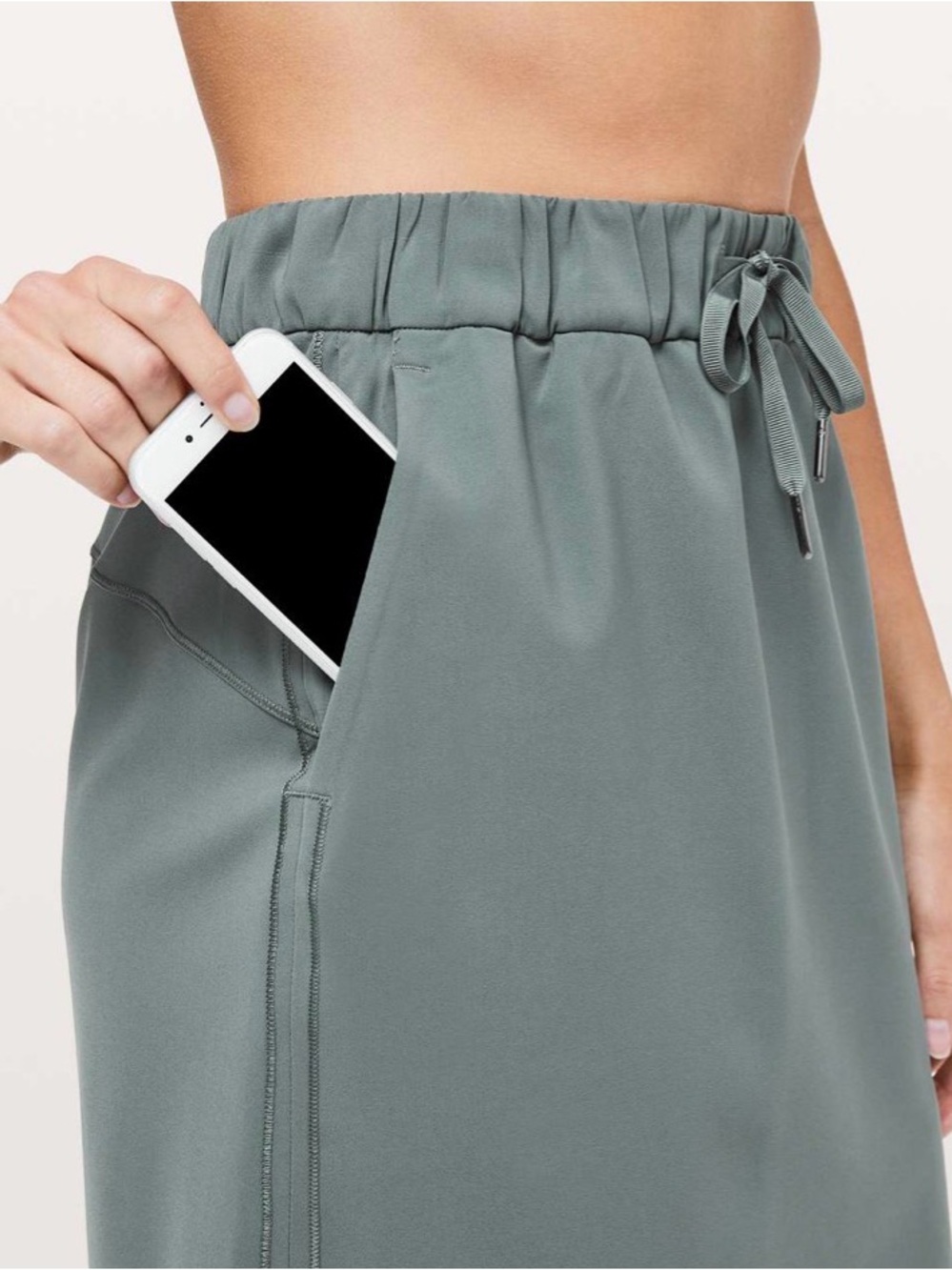Sea Steel Lululemon On The Fly Skirt